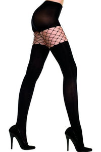 58080 Fence net insert spandex opaque tights