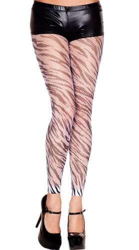 35824 Zebra print fishnet leggings