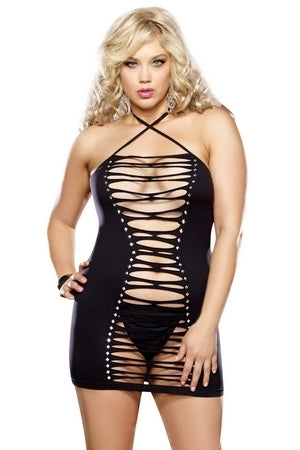 9157X Queen Dress And G-String
