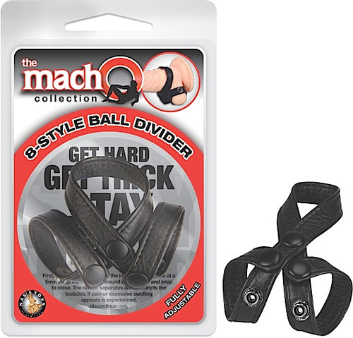 THE MACHO COLLECTION 8-STYLE BALL DIVIDER - BLACK
